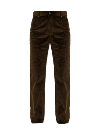Hose aus mittelschwerem Baumwollcord - Braun