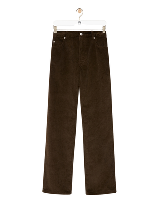 Hose aus mittelschwerem Baumwollcord - Braun