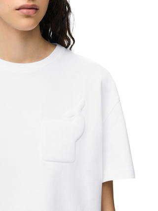 Relaxed-Fit T-Shirt aus Baumwolle - Weiß