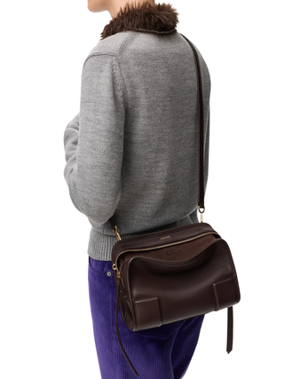 Amazona 180, kleine Tasche aus weichem Kalbsleder - Braun