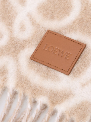 Wendbarer Anagram Schal - Beige/Creme