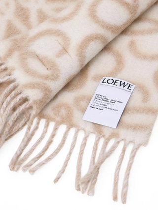 Wendbarer Anagram Schal - Beige/Creme