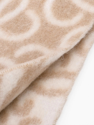 Wendbarer Anagram Schal - Beige/Creme