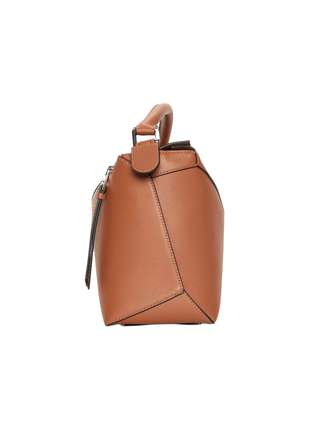 Mittelgroße Puzzle Edge Tasche aus klassischem Kalbsleder - Tan