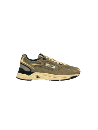 Sneakers Hyperway aus Wildleder und Mesh in Silver Sage und Spa Blu