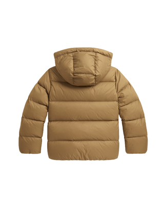 Daunenjacke mit Kapuze Camel