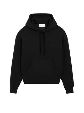 Hoodie mit Ami de Coeur Stickerei – Schwarz