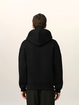 Hoodie mit Ami de Coeur Stickerei – Schwarz