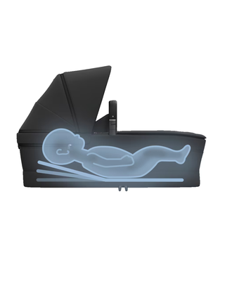Cabin Cot Babywanne - Black Onyx