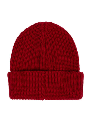 Kaschmir-Woll-Mix-Mütze in Rot