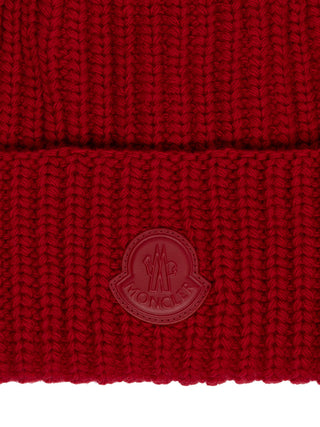 Kaschmir-Woll-Mix-Mütze in Rot