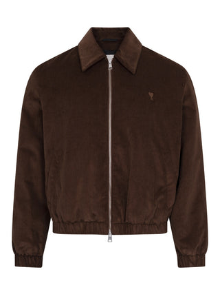 Ami de Coeur Gepolsterte Jacke aus braunem Baumwollcord