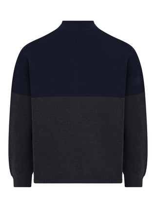 Cardigan mit Reißverschluss in zwei Farben