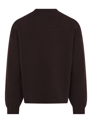 Anagram Pullover aus einer Baumwollmischung mit Tasche