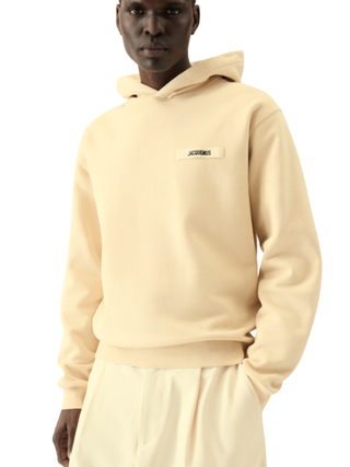 Gros Grain Hoodie Beige