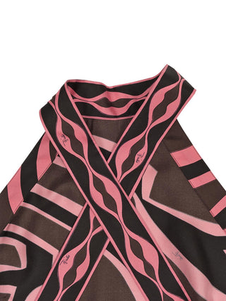 Labirinto Print Seiden-Top