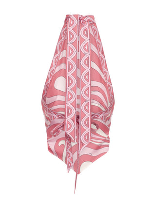 Labirinto Print Seiden-Top