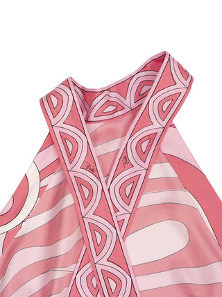 Labirinto Print Seiden-Top