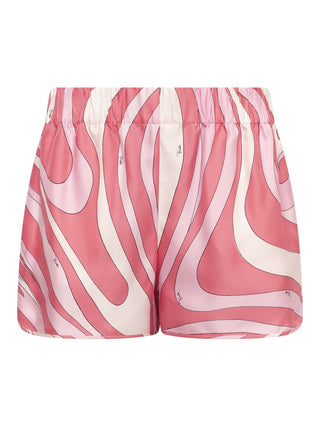 Labirinto Print Seiden-Shorts