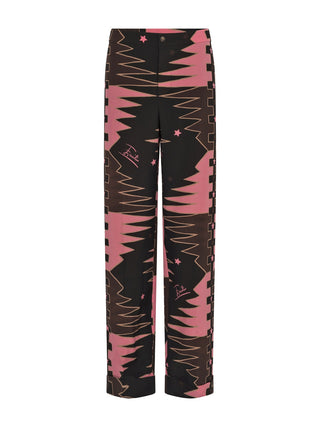 Valdimontone Print Seiden-Hose