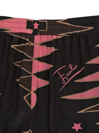 Valdimontone Print Seiden-Hose