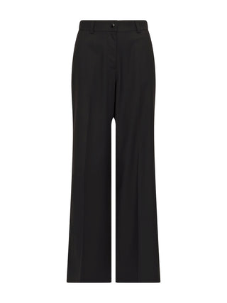 Schwarze Stoffhose