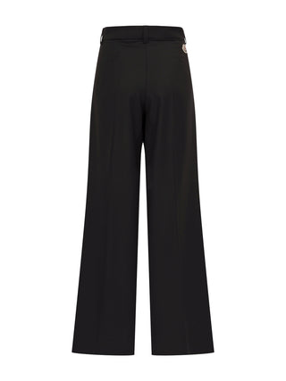 Schwarze Stoffhose