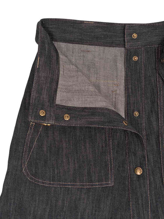 Jeans-Rock mit Gürtel