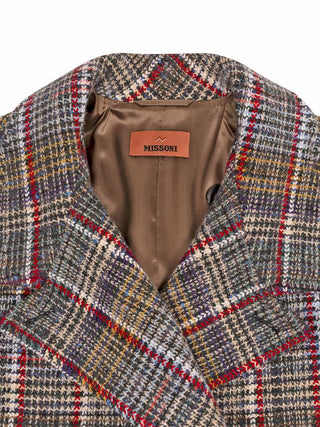 Oversize-Mantel mit Check-Muster