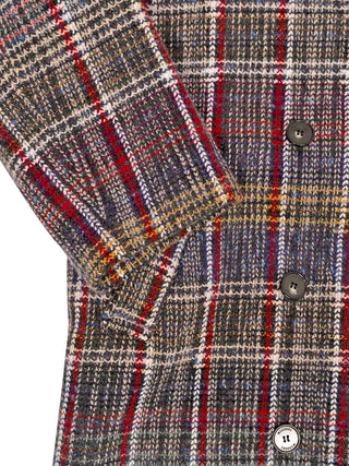 Oversize-Mantel mit Check-Muster