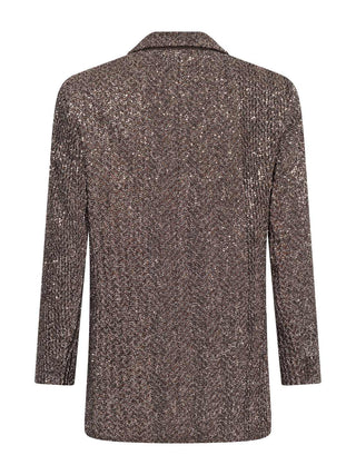 Doppelreihiger Blazer mit Pailletten