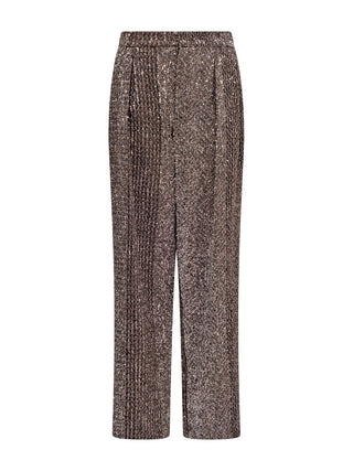 Hose mit weitem Bein und Pailletten