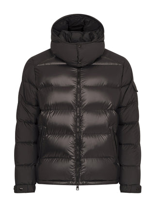 Moncler Maya kurze Daunenjacke mit Kapuze