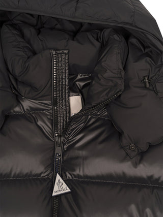 Moncler Maya kurze Daunenjacke mit Kapuze