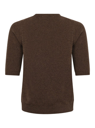 Pullover mit 1/2 Arm in Braun