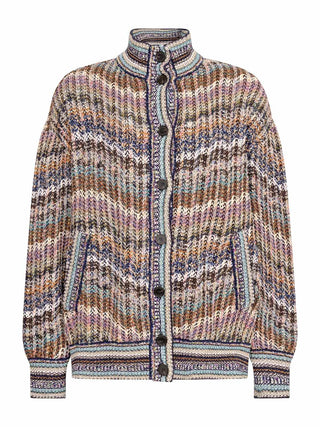 Oversize-Cardigan mit Paillettenapplikationen