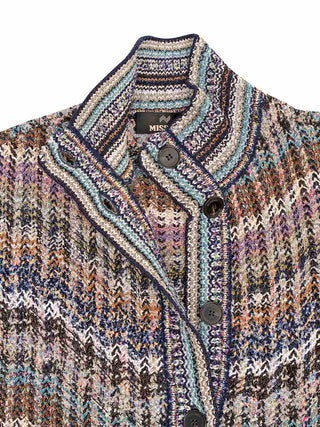 Oversize-Cardigan mit Paillettenapplikationen