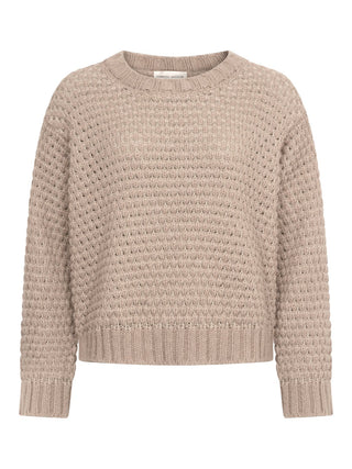 Pullover Punto Traforato in Lino
