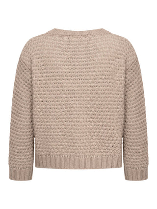 Pullover Punto Traforato in Lino