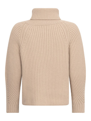 Gerippter Pullover Amber in Creme
