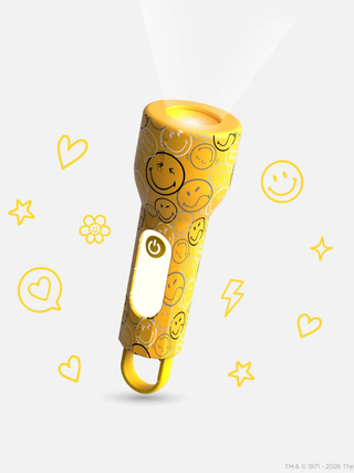 Smiley Glowy Taschenlampe - Gelb