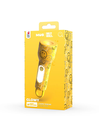 Smiley Glowy Taschenlampe - Gelb