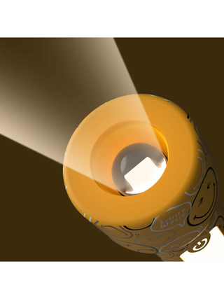 Smiley Glowy Taschenlampe - Gelb