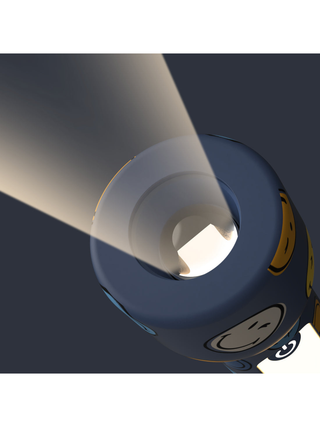 Smiley Glowy Taschenlampe - Blau