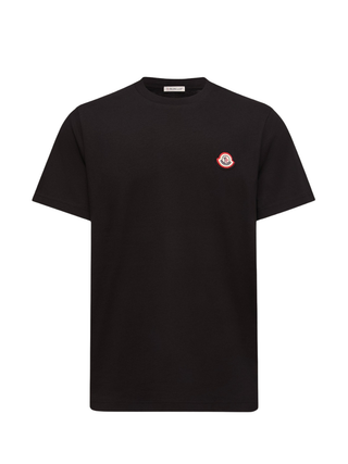 T-Shirt aus Baumwolljersey mit Logo - Schwarz