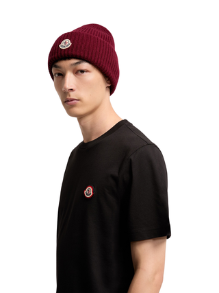 T-Shirt aus Baumwolljersey mit Logo - Schwarz