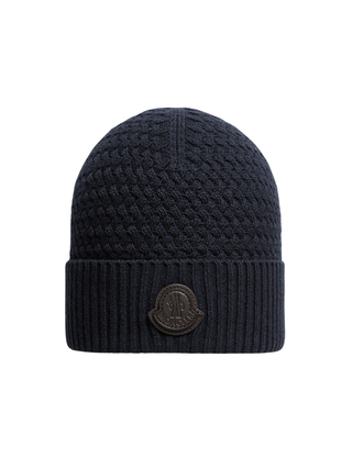 Beaniemütze aus Kaschmir-Mischung - Navy