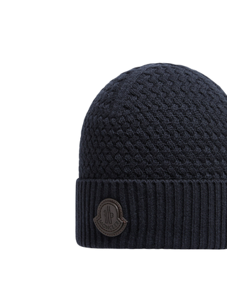 Beaniemütze aus Kaschmir-Mischung - Navy