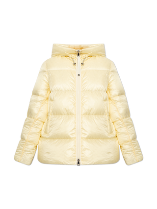 Serittes kurze Daunenjacke mit Kapuze - Hellgelb