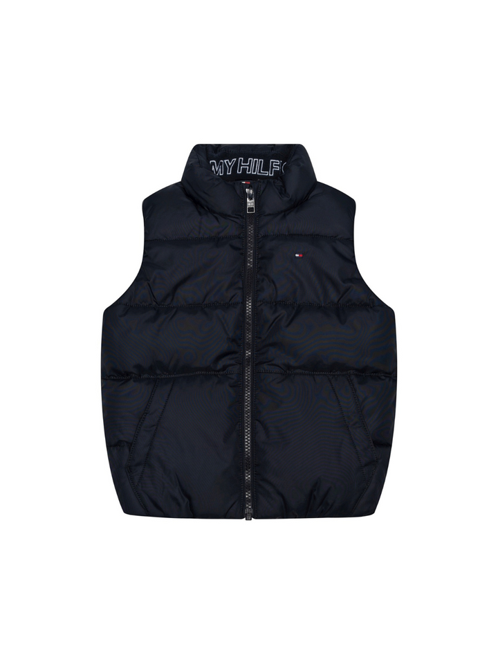 Essential, wattierte Steppweste - Navy